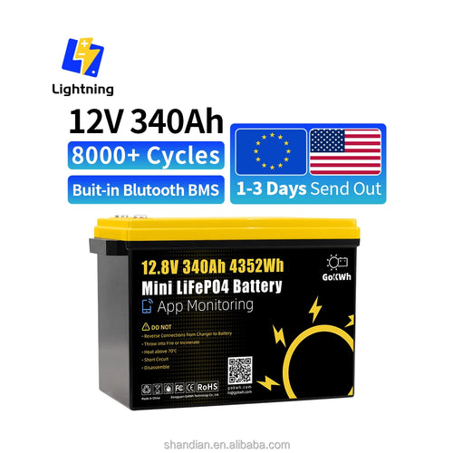 GoKWh Lithium Solar Battery – 100-340Ah (EU Stock)