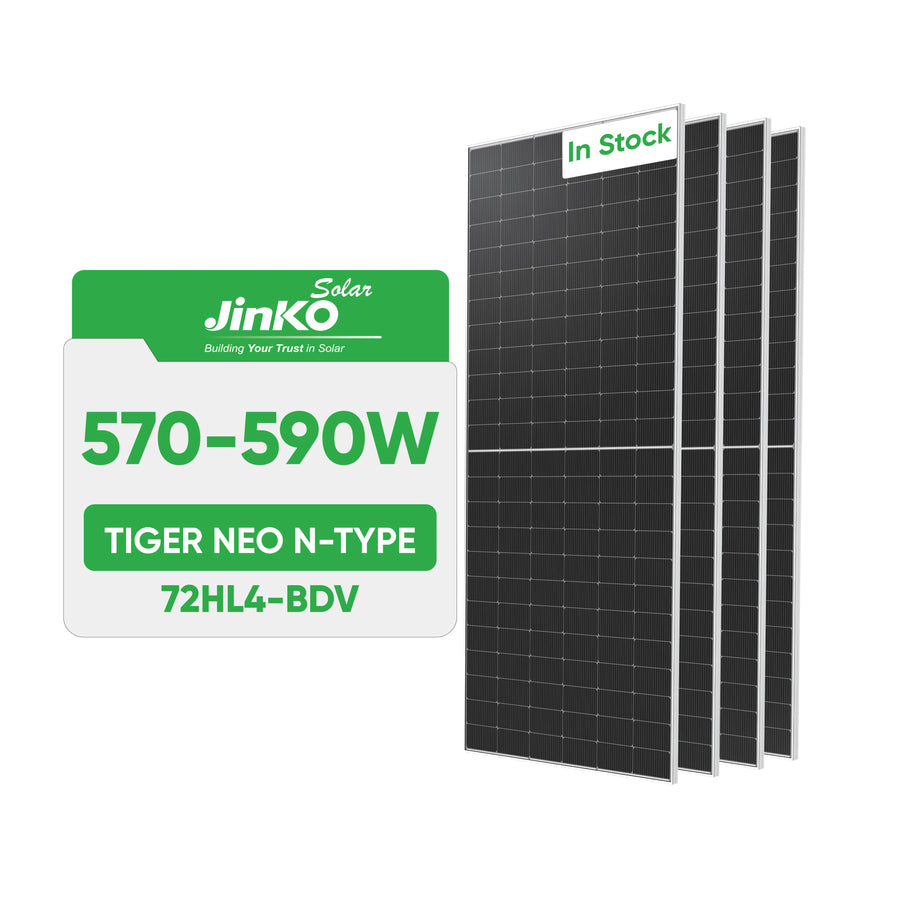 Jinko Tiger Neo 590W Solar Panel – High-Efficiency (US Stock)