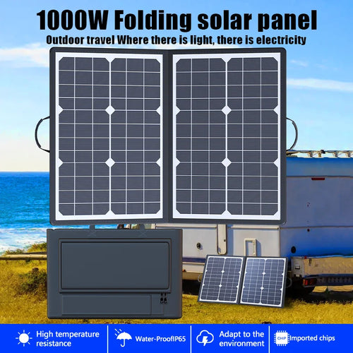 1000W Foldable Solar Panel Kit