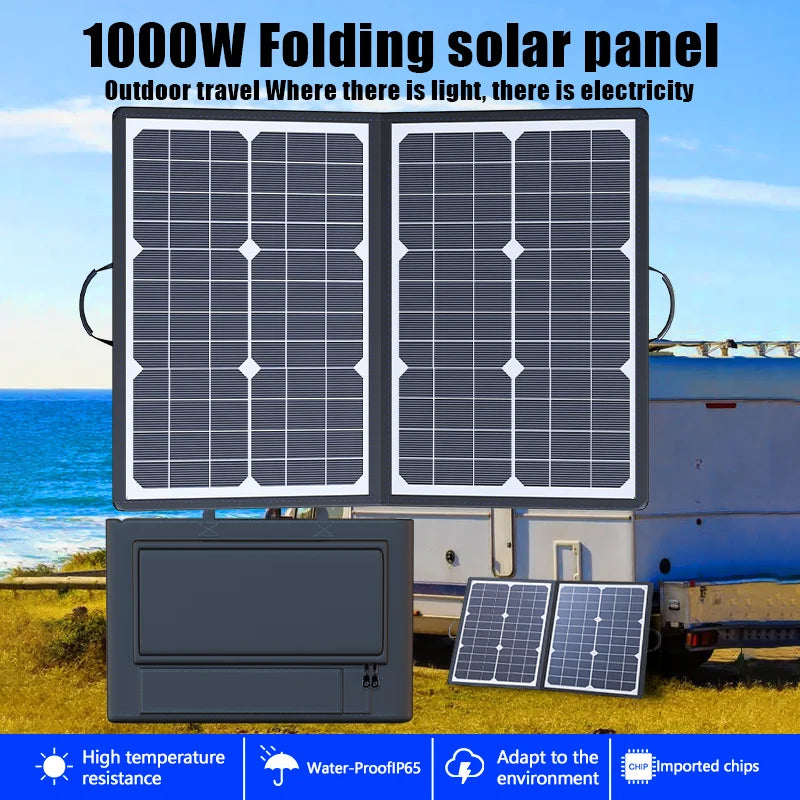 1000W Foldable Solar Panel Kit